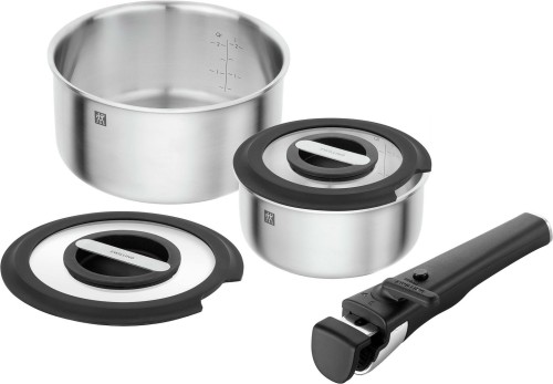 ZWILLING UNLOCK Zestaw 2 garnków z pokrywkami + uchwyt - 2905821
