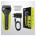 Golarka elektryczna Braun Series 3 Shave&Style 300BT, maszynka do golenia dla mężczyzn, Volt zielony, golarka foliowa, zielony, przyciski, LED, ładowanie, zasilanie, AC/Bateria - 2905876