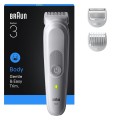 Braun Series 3 80789711 maszynka do włosów Jasny Szary - 2905891