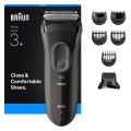 Braun 3000BT Bateria 5 7 mm Mokry & Suchy Czarny, Szary - 2905915