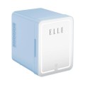 Mini lodówka z lusterkiem do makijażu LED ELLE 4L niebieska - 2906087