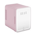 Mini lodówka z lusterkiem do makijażu LED ELLE 4L fioletowa - 2906093
