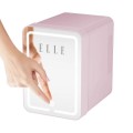 Mini lodówka z lusterkiem do makijażu LED ELLE 4L fioletowa - 2906097