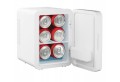 Mini lodówka z lusterkiem do makijażu LED ELLE 4L biała - 2906102