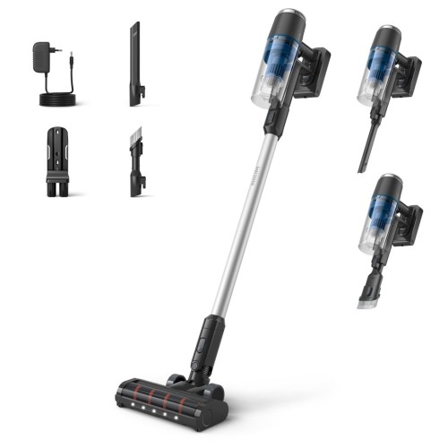 Philips 3000 series XC3032/01 okurzacz na kiju/szczotka elektryczna Pionowy odkurzacz Bateria Suchy Bez worka Niebieski - 2906681