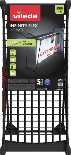 Vileda Infinity Flex Ultimate Stojak podłogowy Czarny - 2907845