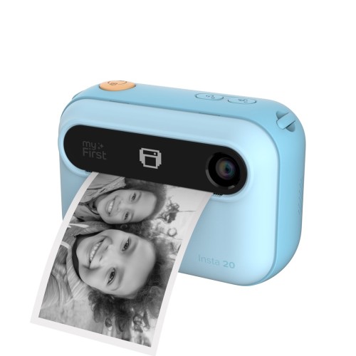 Aparat natychmiastowy dla dzieci Insta 20 z drukarką i możliwością drukowania etykiet, ekranem 3" Full HD IPS i podwójnym obiektywem 16 MP (blue) - 2909225