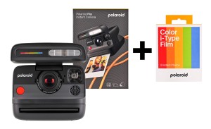 Aparat natychmiastowy z kolorowymi wkładami (8 zdjęć) Polaroid Flip, czarny