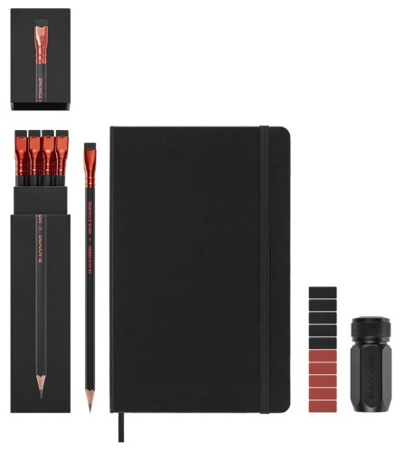 Moleskine Zestaw kreatywny, szkicownik z 12 ołówkami Blackwing Soft. - 2909289