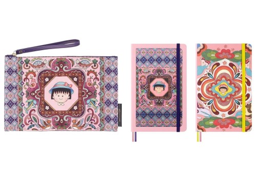 Moleskine Zestaw prezentowy Sakura zawiera dwa notesy oraz saszetka z grafikami kultowej twórczyni mangi Momoko Sakury. - 2909311