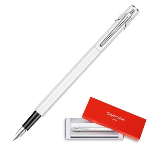 Caran d’Ache Pióro wieczne 849, kolor biały, stalówka F - 2909379