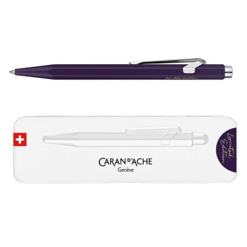 Caran d’Ache Długopis szwajcarski 849 Dark Purple, w pudełku, kolor fioletowy - 2909465