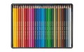 CARAN D'ACHE Kredki Swisscolor Aquarelle, 30 szwajcarskich kredek akwarelowych, z możliwością malowania na sucho lub mokro, w czerwonym pudełku. - 2909587