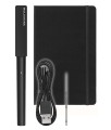 Moleskine Zestaw Inteligentne Pióro i Notes, oraz aplikację, umożliwia przesyłanie notatek do formatu cyfrowego, czarny. - 2909601