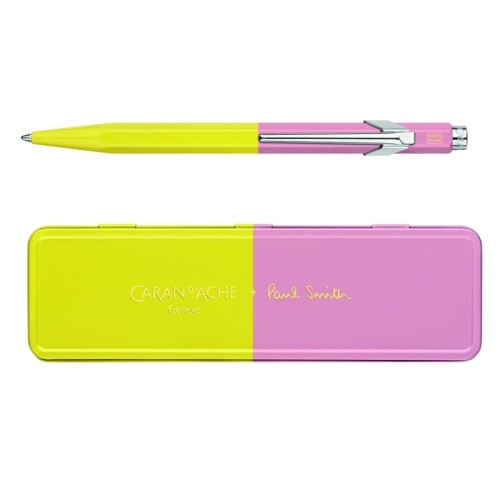 Caran d’Ache Długopis szwajcarski 849 limitowanej Paul Smith, Edycja 4, kolor Sky Chartreuse/Rose - 2909625