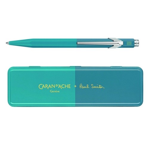 Caran d’Ache Długopis szwajcarski 849 limitowanej Paul Smith, Edycja 4, kolor Sky Cyan/Steel - 2909629