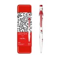Caran d’Ache Długopis szwajcarski 849 Keith Haring, kolor biały w metalowym pudełku - 2909633