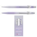 Caran d’Ache Zestaw Długopis szwajcarski 849 i ołówek mechaniczny 844, Blooming Lavender, kolor lawenda . - 2909700