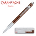 Caran d’Ache Długopis szwajcarski 849 Totally Swiss Pop Line - Chocolate, kolor szary z brązowym. - 2909718