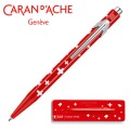 Caran d’Ache Długopis szwajcarski 849 Totally Swiss Pop Line - Swiss Flag, kolor czerwony. - 2909725