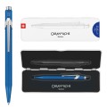 Caran d’Ache Długopis szwajcarski 849 Colormat-X, kolor niebieski w pudełku Slimpack. - 2909733