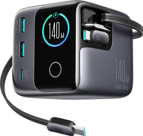 Ładowarka biurkowa Joyroom Podix Jr-TRD01 GaN 140 W 1x USB-C 2x USB-A + zwijane kable 2x USB-C - 2909997