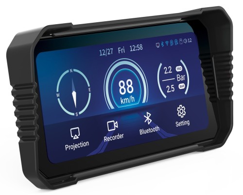 NAVITEL MS850 DUAL Kamera motocyklowa Nawigacja Ekran multimedialny wideorejestrator przód tył - 2910035