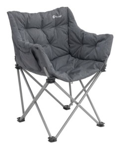 Outwell 470474 krzesło kempingowe 4 x noga Czarny, Szary