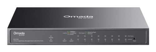 TP-Link Omada ES210GP przełącznik sieciowy Zarządzany L2 Gigabit Ethernet (10/100/1000) Obsługa PoE DIN rail Czarny - 2912475