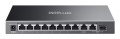 TP-Link Omada ES210GP przełącznik sieciowy Zarządzany L2 Gigabit Ethernet (10/100/1000) Obsługa PoE DIN rail Czarny - 2912476