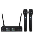 XMIC 2 - Podwójny zestaw bezprzewodowy 2x mikrofon doręczny + odbiornik, pasmo  UHF 518-542 MHz - 2913146