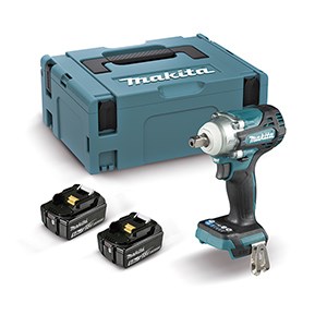 Klucz udarowy akumulatorowy Makita SPUGINIS VERŻTAKLIS 18V 1/2 "330Nm 2x5.0Ah lagaminas MAKPAC DTW301RTJ - 2913909