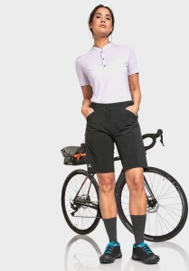 Spodenki rowerowe damskie Schoffel Shorts Danube - black rozmiar: S