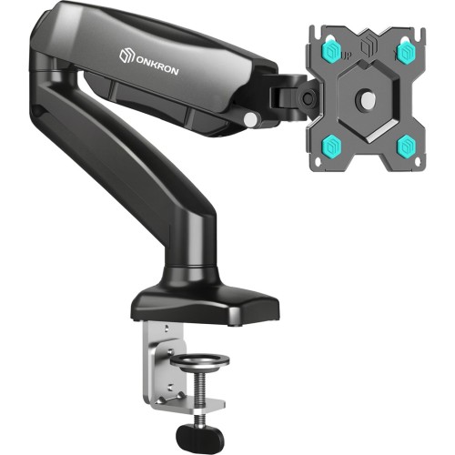 ONKRON G80-B Uchwyt biurkowy obrotowo-nachylny do monitora 13"-32" maks 8 kg, z obracaniem, czarny - 2918622
