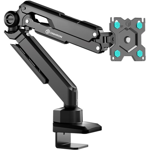ONKRON G90-B Uchwyt biurkowy obrotowo-nachylny do monitora 13"-34" maks 10 kg, z obracaniem, czarny - 2918655
