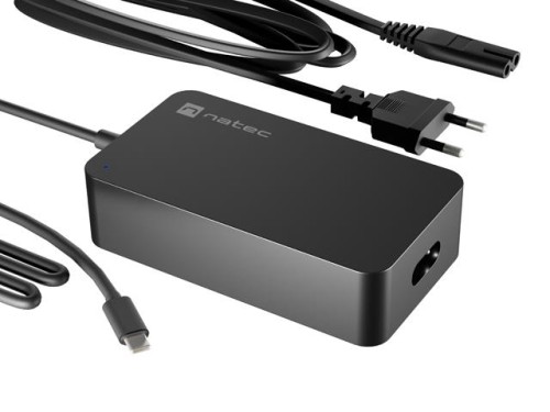 NATEC ZASILACZ ŁADOWARKA GRAYLING GAN USB-C 65W DO LAPTOPÓW, TABLETÓW, TELEFONÓW - 2866146
