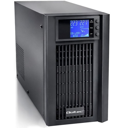 Qoltec Zasilacz awaryjny UPS Pure Sine Wave | 2kVA | 1600W | AVR | LCD | Czysty Sinus - 2918968