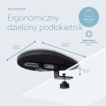 Podłokietnik ergonomiczny SPLIT/BLACK RGOARMSP R-GO TOOLS - 2923553