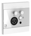 Panel ścienny AUDAC WP225/W, XLR mic + 3,5 mm jack + BT, biały - 2837346