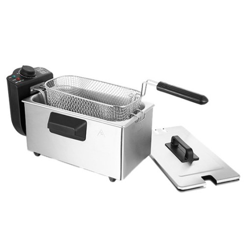 Emerio DF-120482 frytkownica Podwójny 3 l Autonomiczny 2000 W Czarny, Stal nierdzewna - 2919885