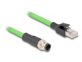 DeLOCK Kabel M12 D-coded 4 pin, męski na RJ45 męski PUR (TPU), 5 m - 2925985