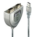 Lindy 42889 kabel równoległy Srebrny 0,6 m USB Typu-A DB-9 - 2926004
