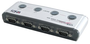 Lindy 42858 konwerter szeregowy/repeater/izolator USB 1.1 RS-232 Czarny, Srebrny