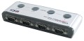 Lindy 42858 konwerter szeregowy/repeater/izolator USB 1.1 RS-232 Czarny, Srebrny - 2926099