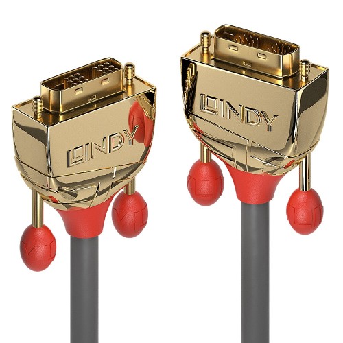 Lindy 36217 kabel DVI 20 m DVI-D Złoto, Szary - 2926176