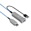 Lindy 43345 kabel USB USB 3.2 Gen 1 (3.1 Gen 1) 30 m USB A 2 x USB A Niebieski, Srebrny - 2926218