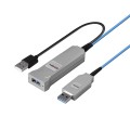 Lindy 43345 kabel USB USB 3.2 Gen 1 (3.1 Gen 1) 30 m USB A 2 x USB A Niebieski, Srebrny - 2926220
