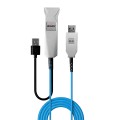 Lindy 43345 kabel USB USB 3.2 Gen 1 (3.1 Gen 1) 30 m USB A 2 x USB A Niebieski, Srebrny - 2926217