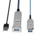 Lindy 43345 kabel USB USB 3.2 Gen 1 (3.1 Gen 1) 30 m USB A 2 x USB A Niebieski, Srebrny - 2926219