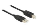 DeLOCK 20m, USB2.0-A - USB2.0-B kabel USB USB A USB B Czarny - 2926482